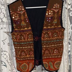 Embroidered Bohemian Vest